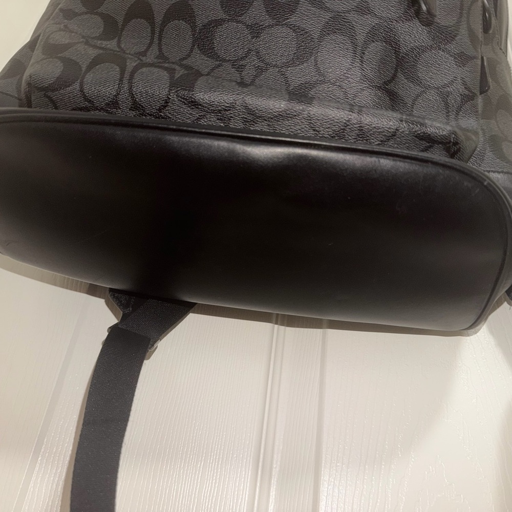 Coach Black Patterned Backpack - image 4